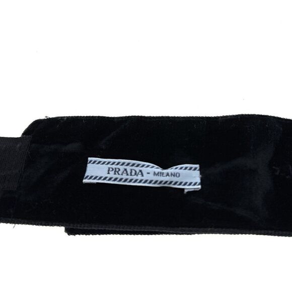 Prada Studded Velvet Belt -- Size 34 - Picture 7 of 7
